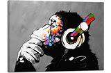 Banksy Style Chimp Print 40"