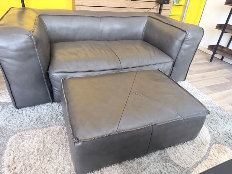 Sofology 2 seater sofa and foot stool 