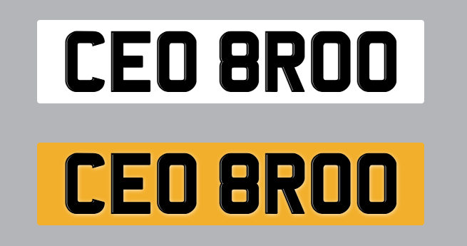 CEO BROO Personalised private car number plates (CEO , BOSS , BRO, BROTHER) 