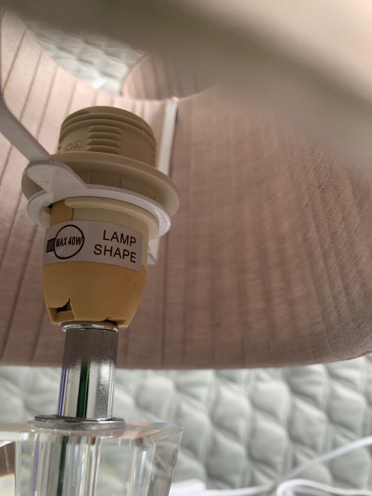 2 x Bedside / table lamps