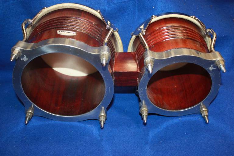 LP Matador Bongo Drums Dark Brown 7.1/4in + 8.5/8in Heads ~ Silver Hardware ~ £100 ono