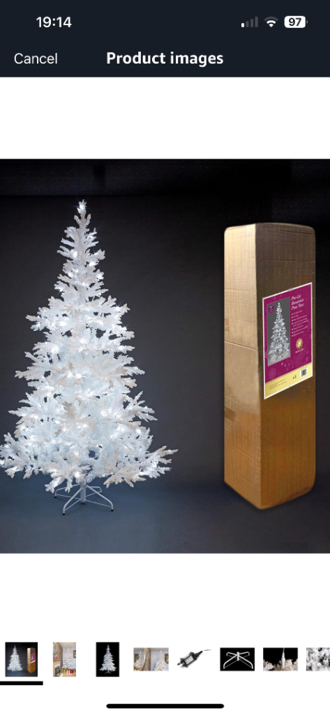 Beautiful White Christmas tree 