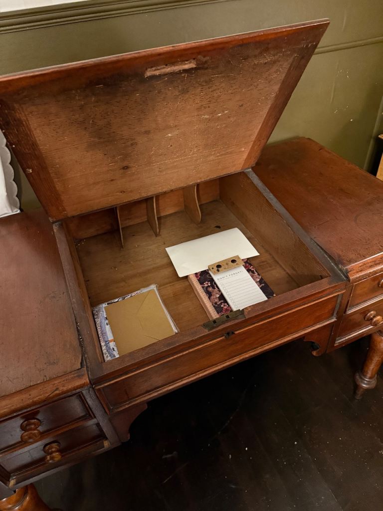 Antique sloped desk