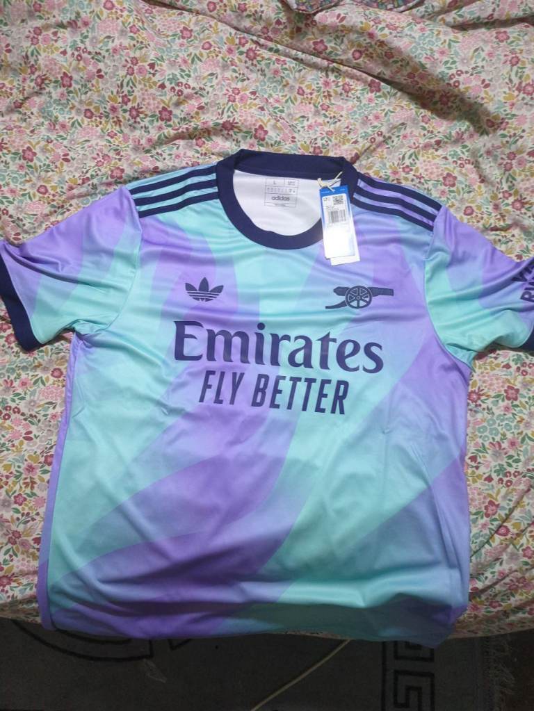 Arsenal classic football shirt and training jacket 