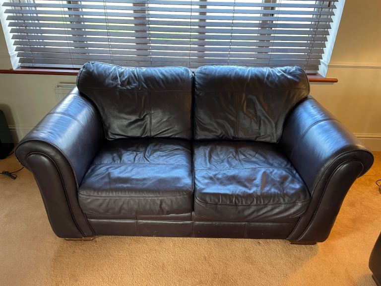 Dark Brown leather Sofa set 