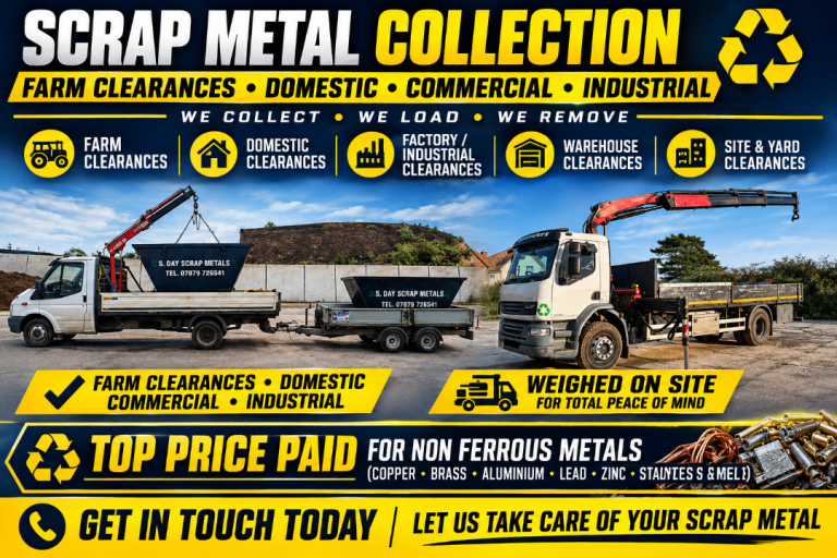 Scrap metal collection factory/warehouse domestic retail 