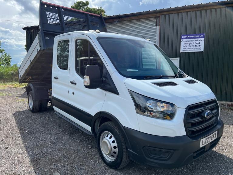 2023 Ford Transit Crew d/cab 130ps Dropside tipper one owner Dropside Tipper Diesel Manual