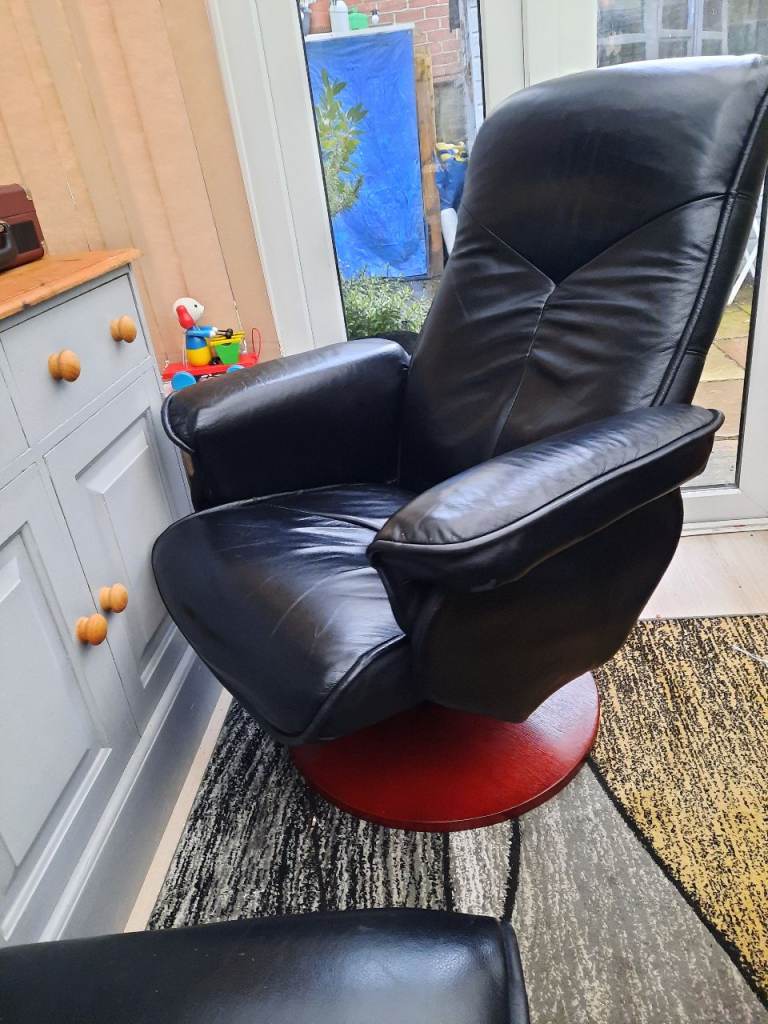 Leather Recliner Swivel chairs.