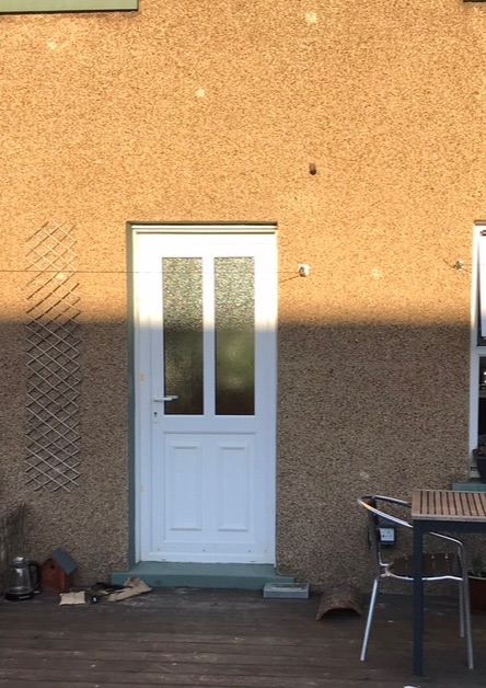 Lothian Glass Diamond Plus Resi Door - White