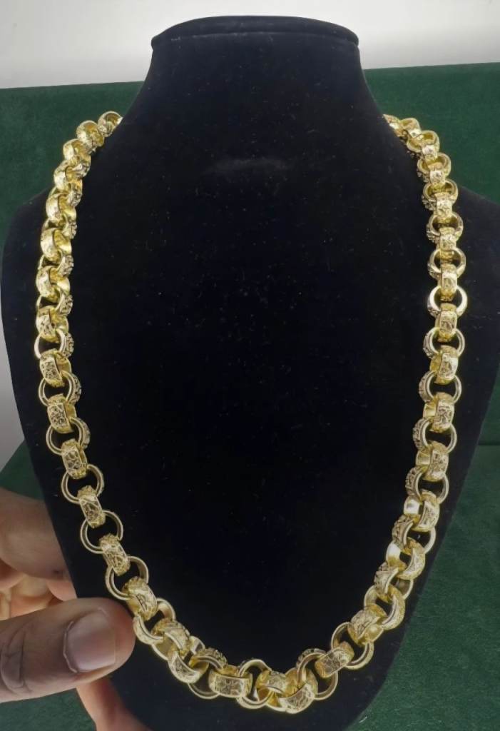 Mens Iced Belcher Chain (Steel)