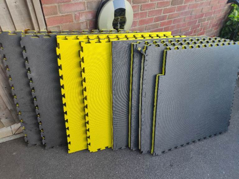 9x 1m x 1m 40mmm thick interlocking foam floor judo mats martial arts