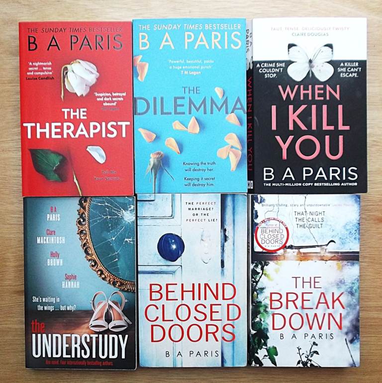 6 B A Paris Paperbacks All Used by One Careful Reader