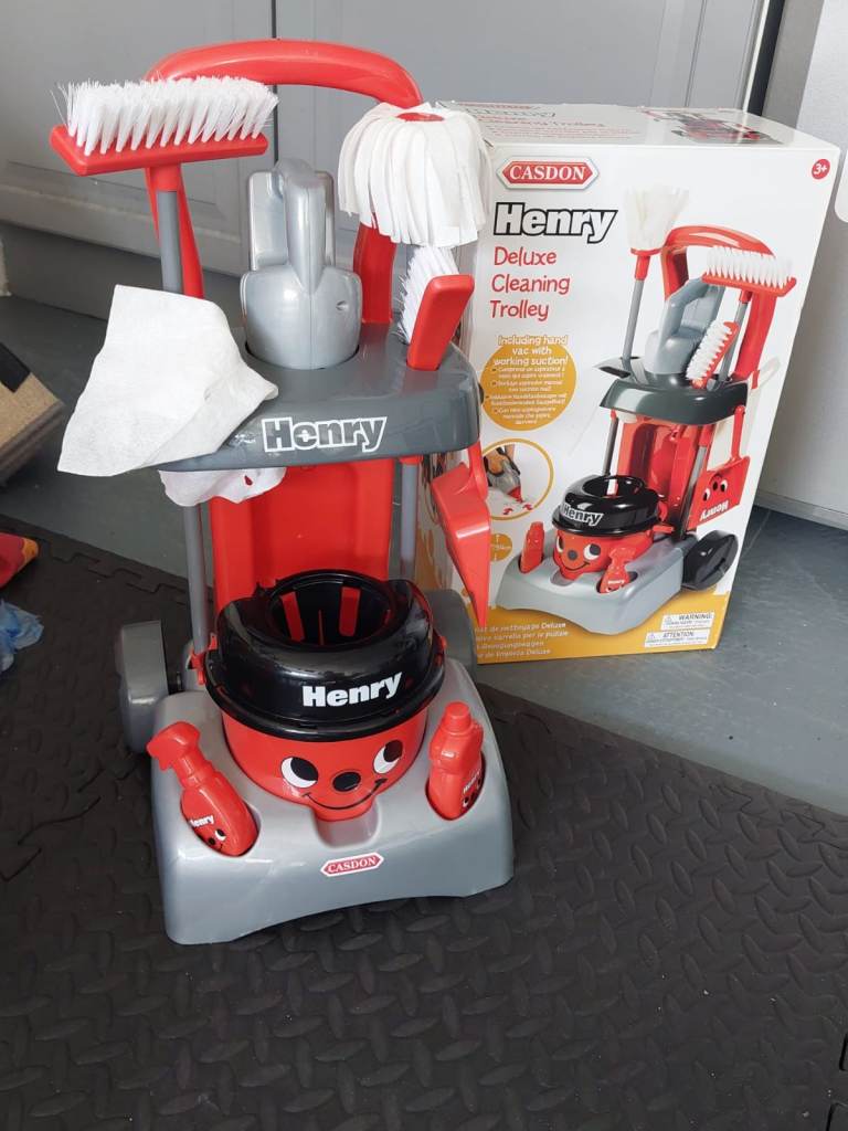 Kids Toy Henry Cleaning Trolley / Vacuum / Hoover