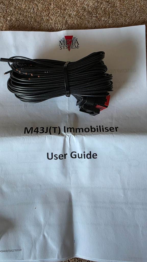 META 43J (T) INSURANCE APPROVED IMMOBILISER 
