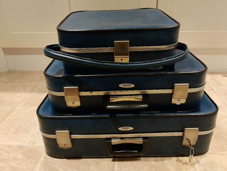 Suitcase set of three classic 1970's Foxcroft by Antler 