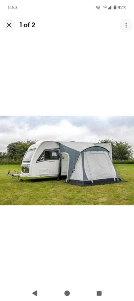 SUNNCAMP SWIFT 260 CARAVAN PORCH AWNING. 
