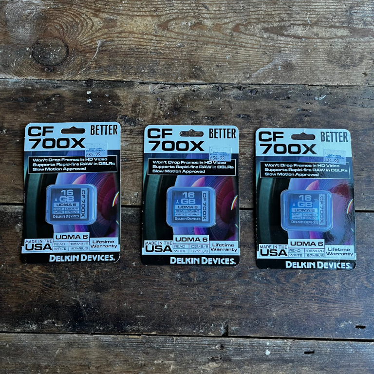 3x Delkin Devices 16GB Compact Flash UDMA 6 Brand New Sealed £120ono