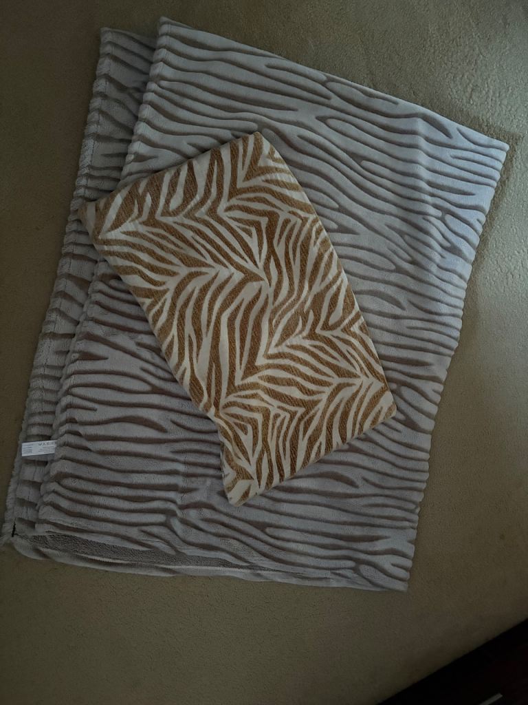 Throw and cushion cover