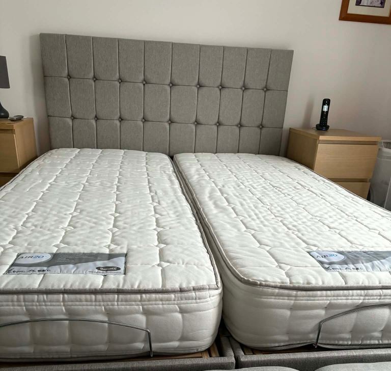 Adjustable King Size Bed with dual motors