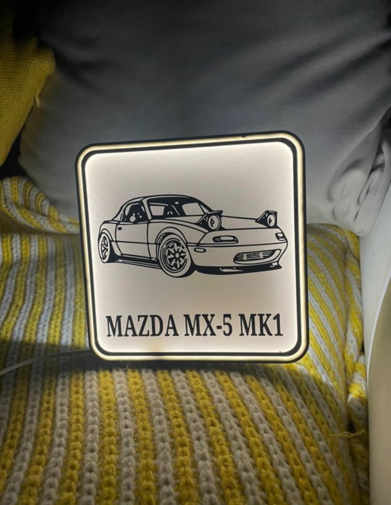 Mazda Mx-5 Silhouette Decorative Light