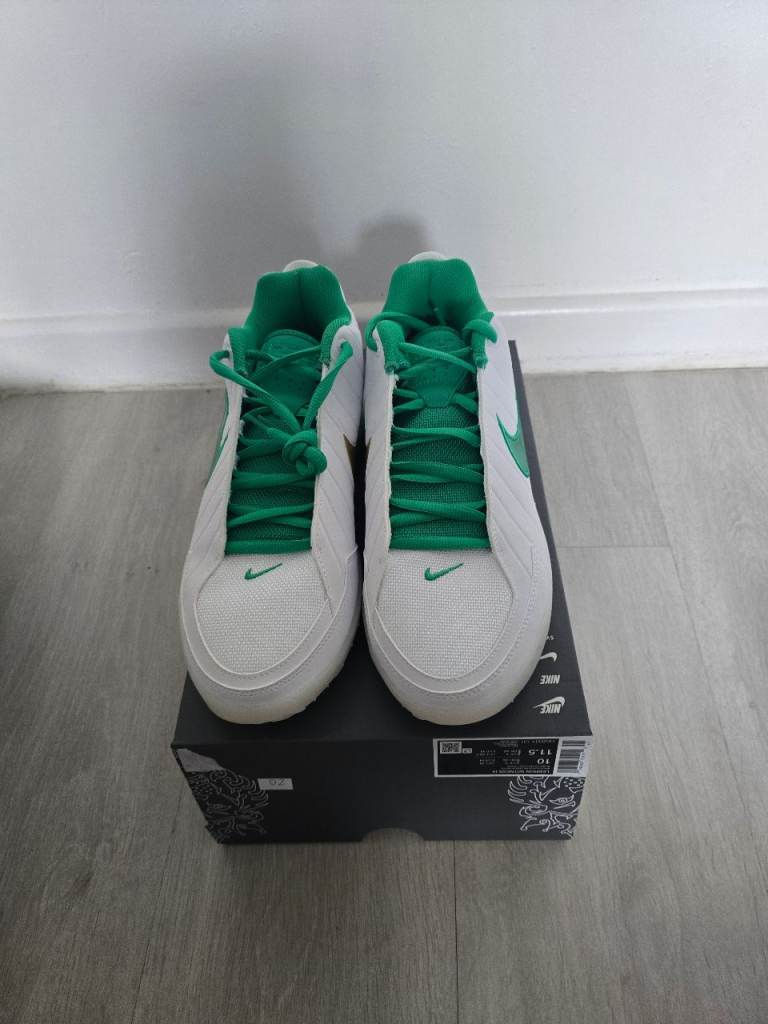 Nike LeBron Witness lX Trainers – White and Green, New UK9