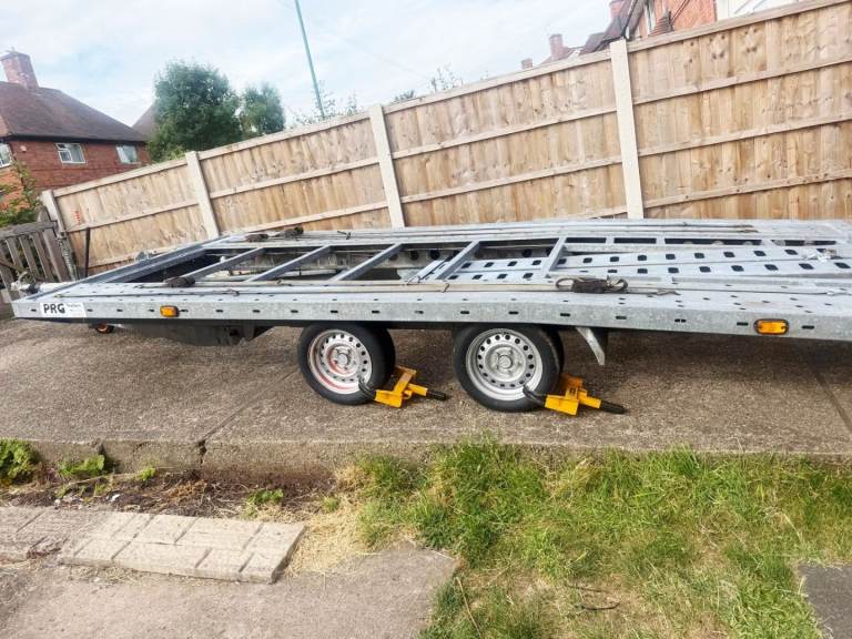3.5 PRG TWIN AXLE RECOVERY TRAILER (2024) 19ft LONG - 1 OWNER - TILT BED WITH LOADING RAMPS