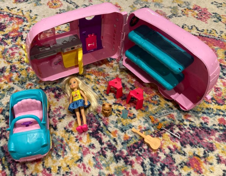 Barbie Club Chelsea Camper with Accessories Playset