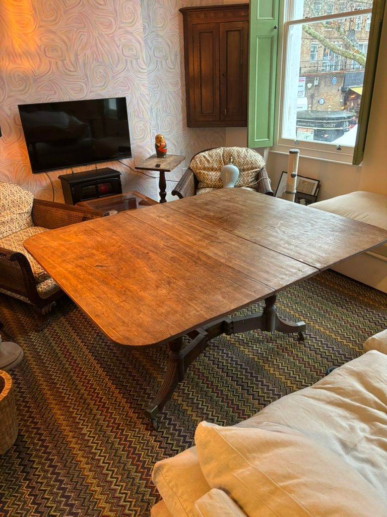 image for ANTIQUE DINING TABLE, MODERATE SIZE