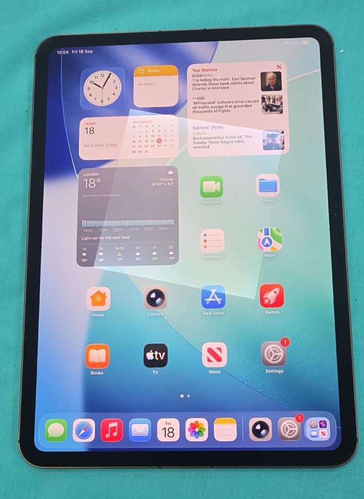 Apple iPad Pro 11 inch(M4)-16GB Ram-1TB -WiFi &Cellular-Space Black (Excellent)