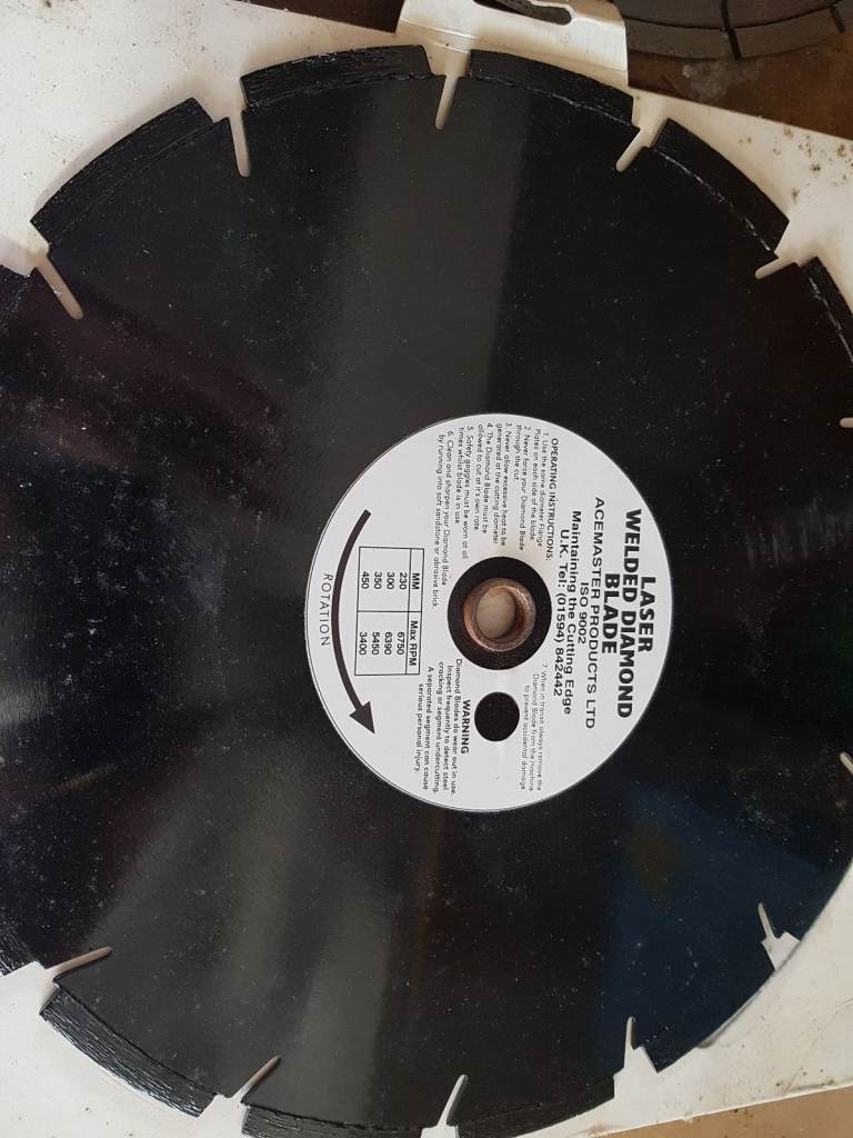 New Acemaster Laser Welded Diamond Blade – 300mm