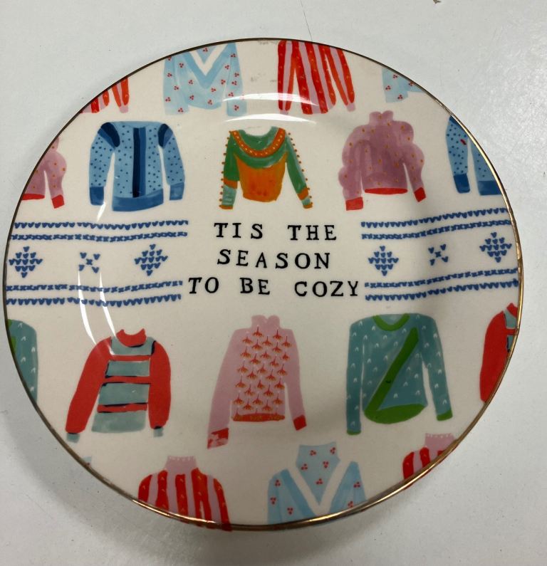 Anthropologie Christmas Plate
