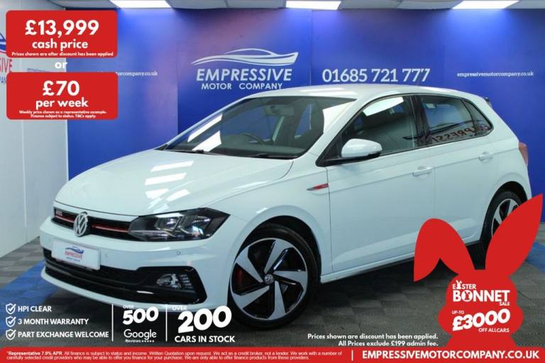 2018 18 VOLKSWAGEN POLO 2.0 TSI GTI HATCHBACK 5DR PETROL DSG EURO 6 (S/S) (200 P