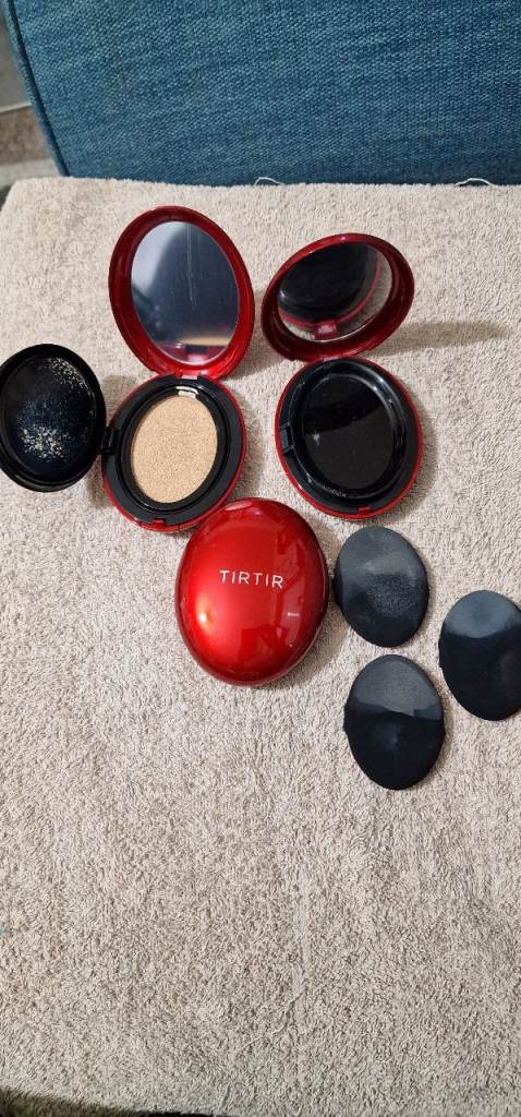 TirTir Mask Fit Red Cushion Foundation - X3 - Vanilla - Ivory - Beige - 18g Each