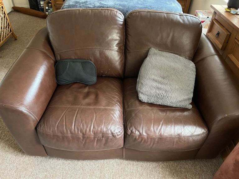 2 seater faux leather sofa free
