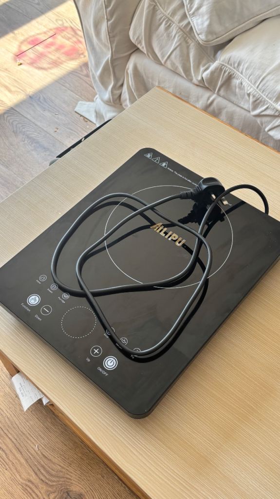 Alipu Portable Induction Hob – Black, Good Condition