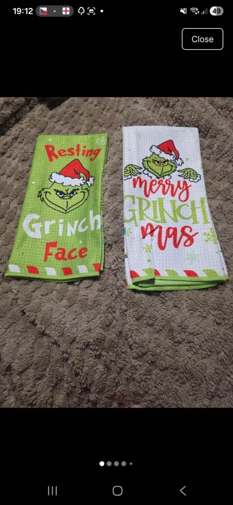 Grinch Christmas Tea Towels - New