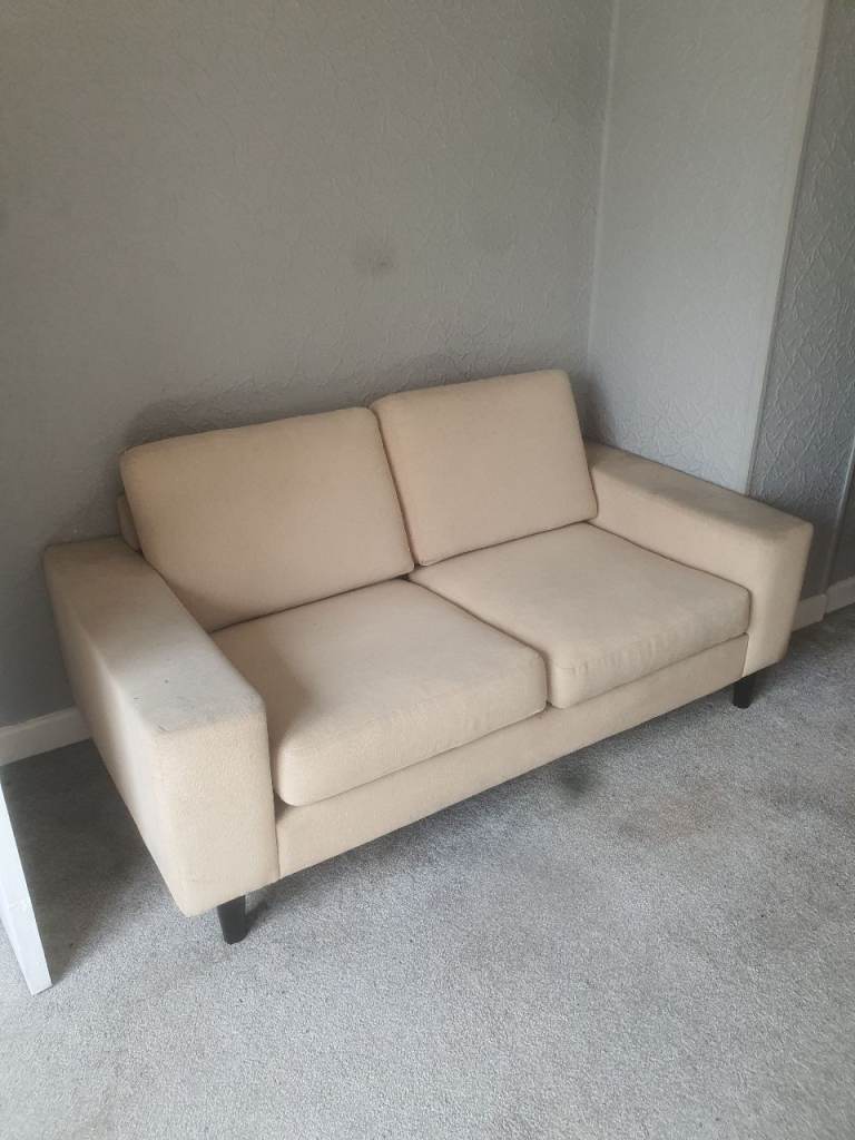 Cosy Beige Two-Seater and three seater Sofas – Good Condition
