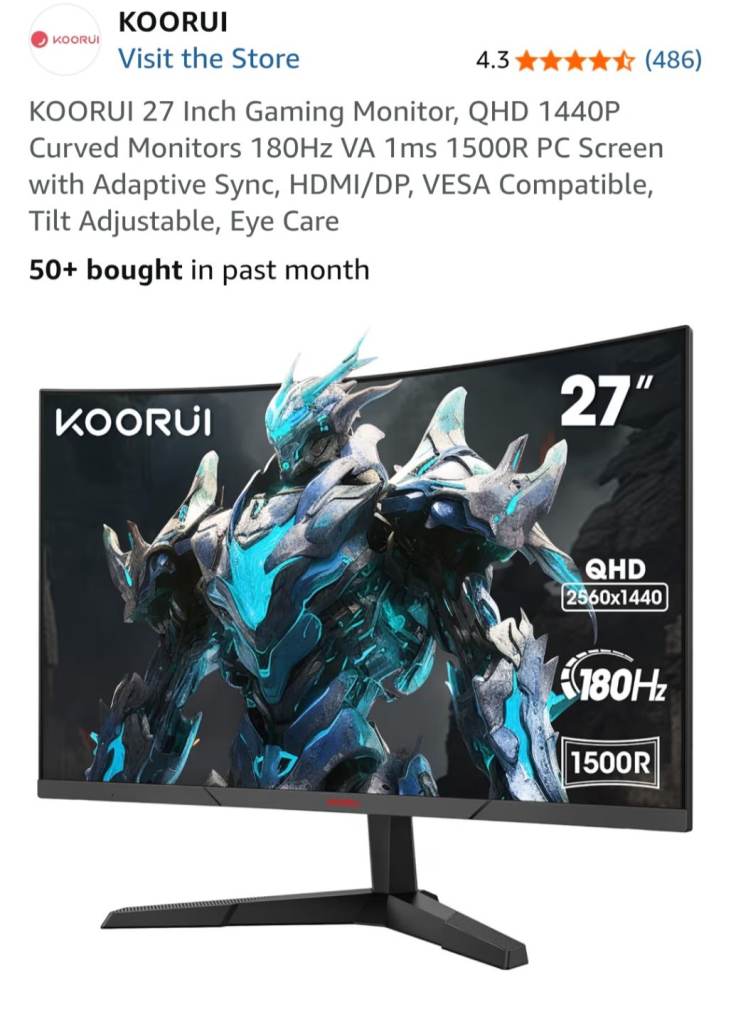 27 inch gaming monitor