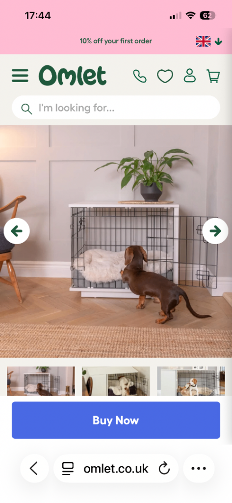 Omlet dog crate