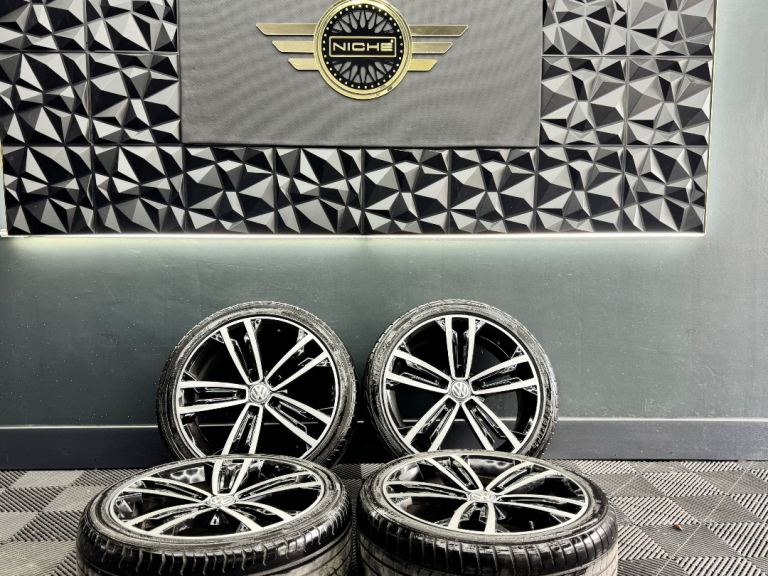 18” inch genuine vw seville alloys wheels golf gtd gti r line caddy touran scirocco 
