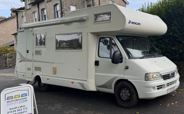 Moncayo Mediterraneo 465 FIAT 2.8l LWB 2005, 7 berth, 6 belt, bunk beds