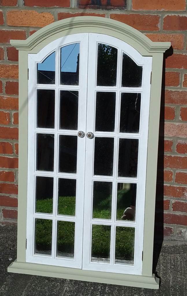 Arched window style mirror 