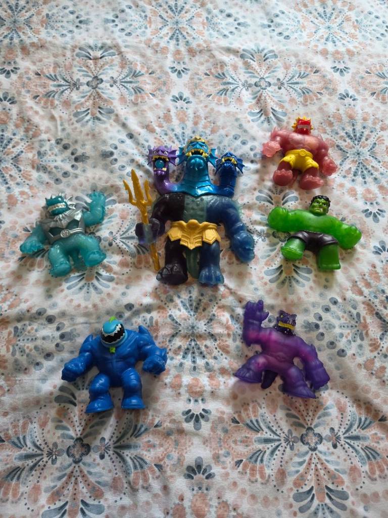 Bundle of 6 Goo Jit Zu Action Figures – Good Condition