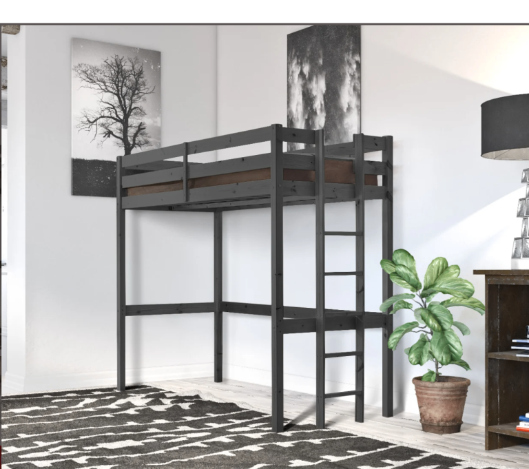Memphis Heavy Duty High Sleeper Pine Bunk Bed (Single)
