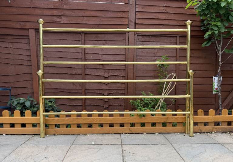Baggots Brass Beds Pure Brass King Size Headboard and Footboard only