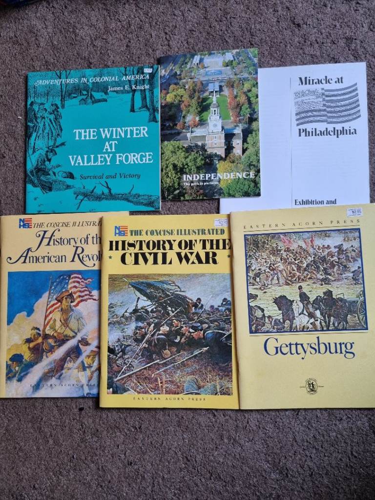 Books on the history of the American Civil War, Revolution, Independence, Battle of Gettysburg