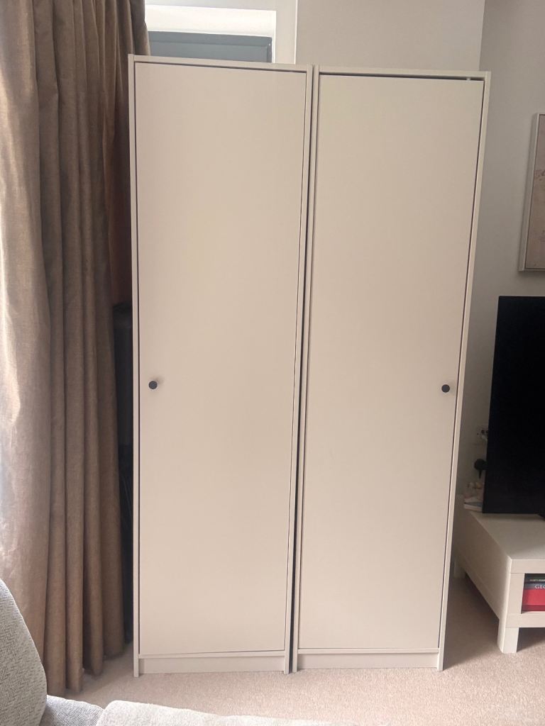 3 Ikea singe wardrobes 
