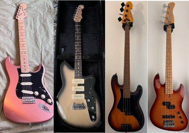 Fender, Reverend, Sandberg and Marcus Miller Guitars/Basses and effects for Sale/Trade