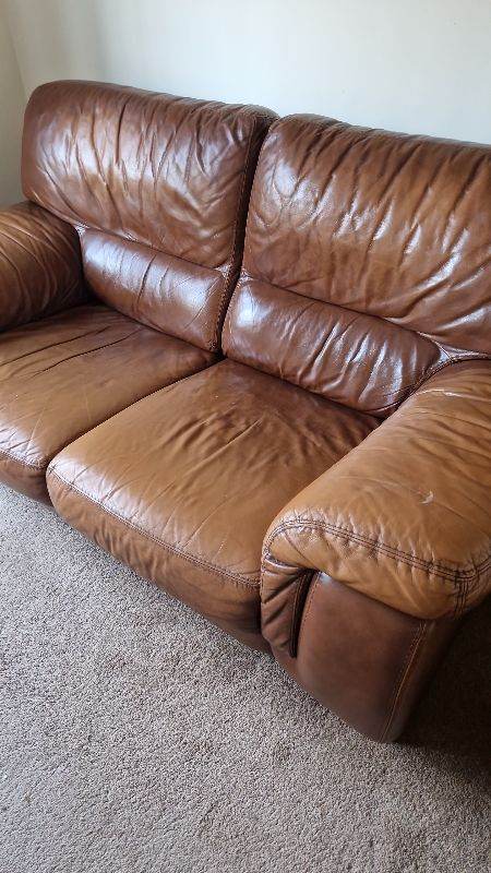 FOC Leather sofa