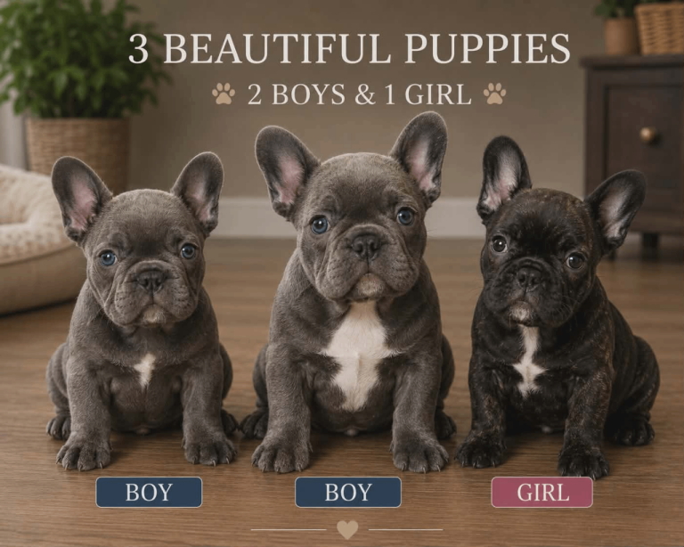 🐾 French Bulldog Puppies – 2 Boys & 1 Girl Available 🐾